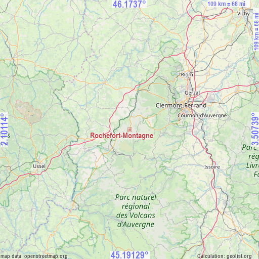 Rochefort-Montagne on map