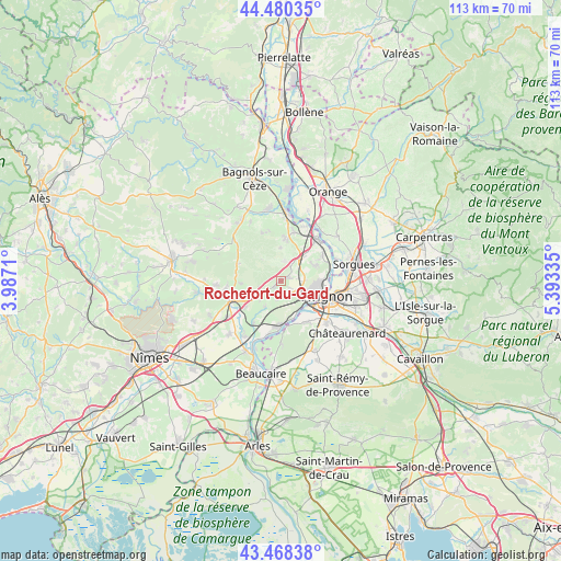Rochefort-du-Gard on map