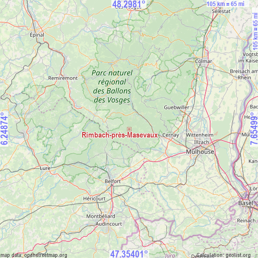 Rimbach-près-Masevaux on map