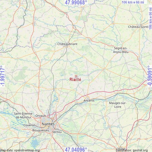 Riaillé on map