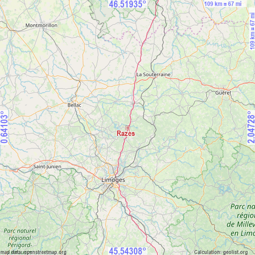 Razès on map