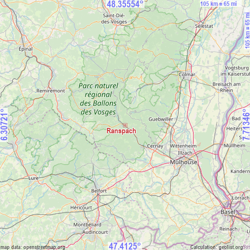 Ranspach on map