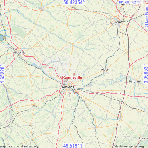 Rainneville on map