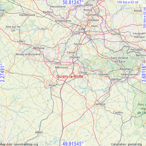 Quiéry-la-Motte on map