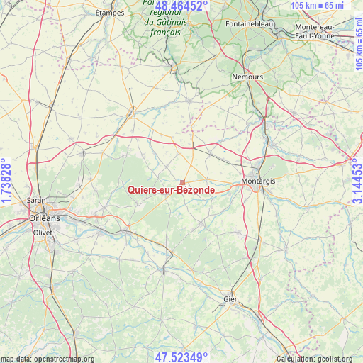 Quiers-sur-Bézonde on map