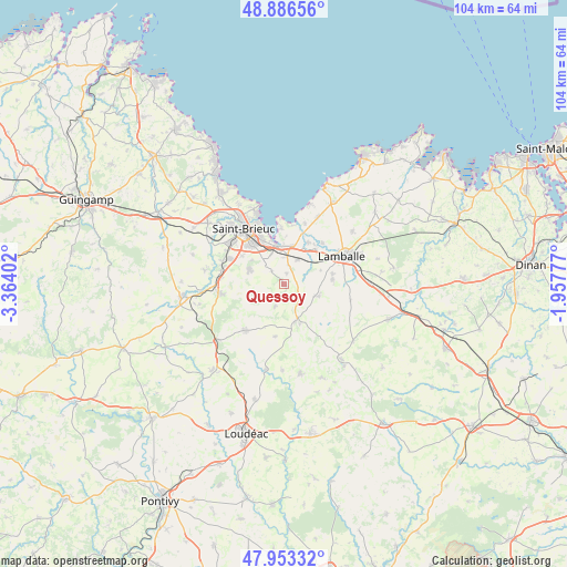 Quessoy on map