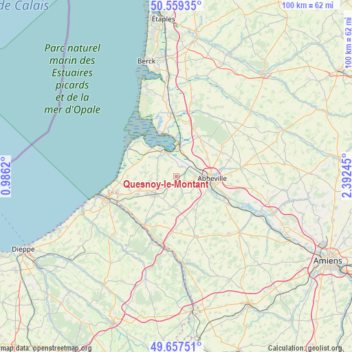 Quesnoy-le-Montant on map