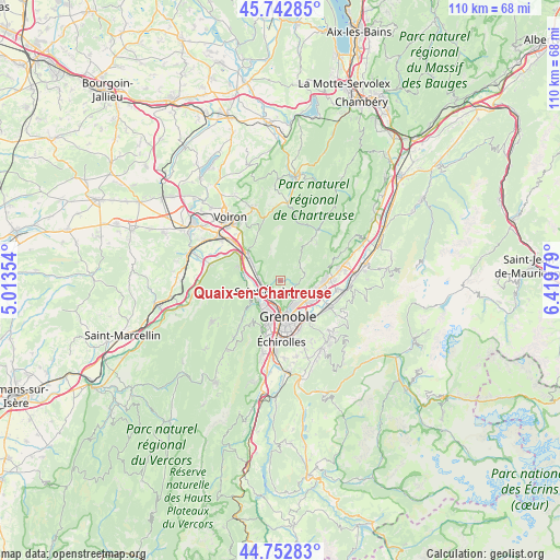Quaix-en-Chartreuse on map