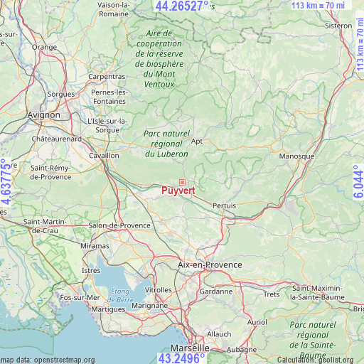 Puyvert on map