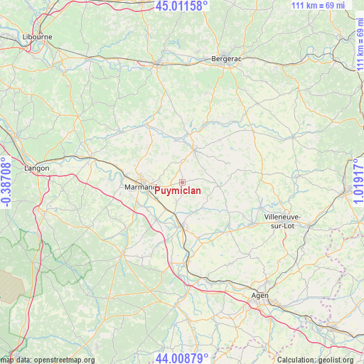 Puymiclan on map