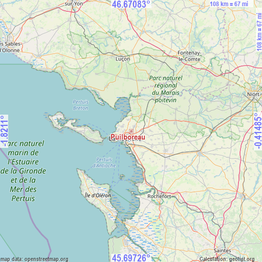 Puilboreau on map
