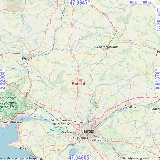 Puceul on map