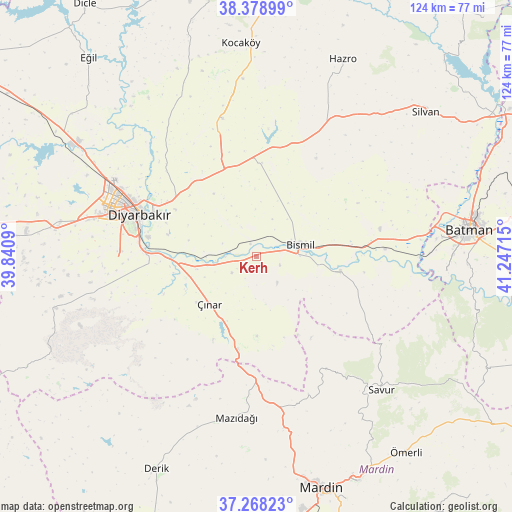 Kerh on map