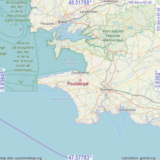 Pouldergat on map