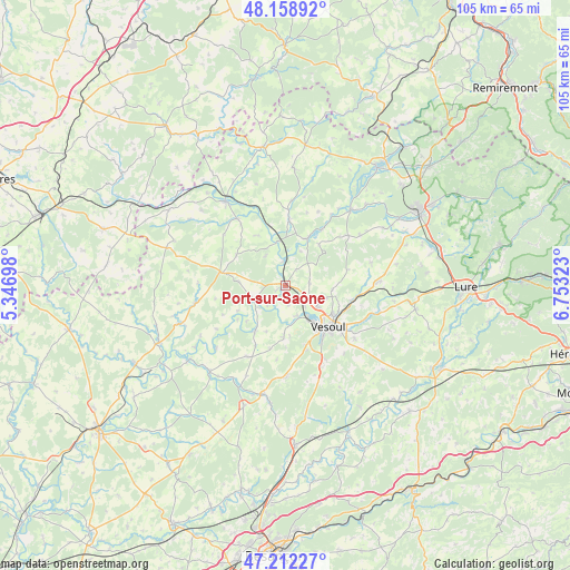 Port-sur-Saône on map