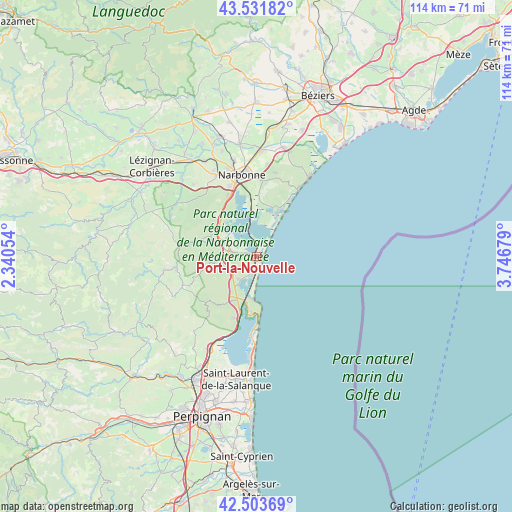 Port-la-Nouvelle on map