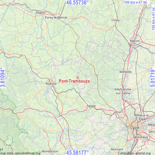 Pont-Trambouze on map