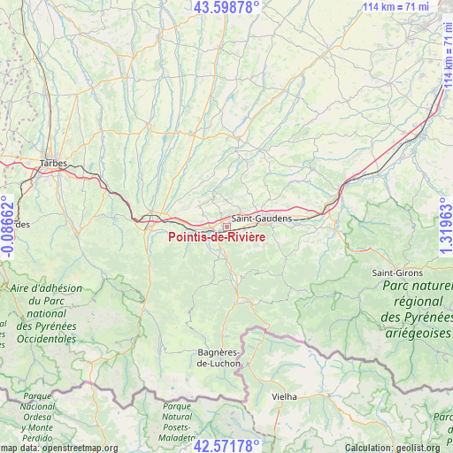 Pointis-de-Rivière on map