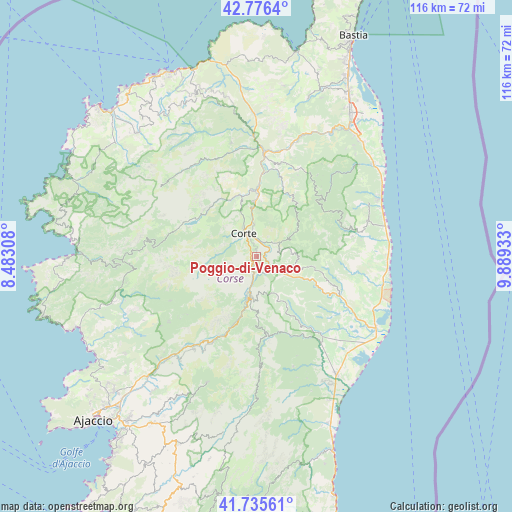 Poggio-di-Venaco on map