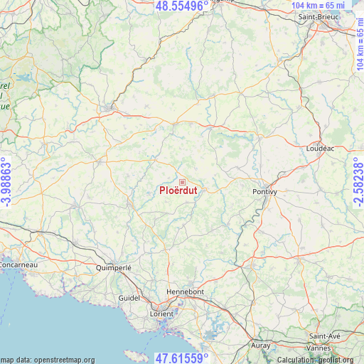 Ploërdut on map