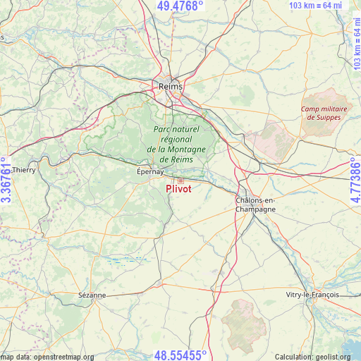 Plivot on map