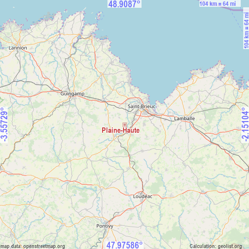 Plaine-Haute on map