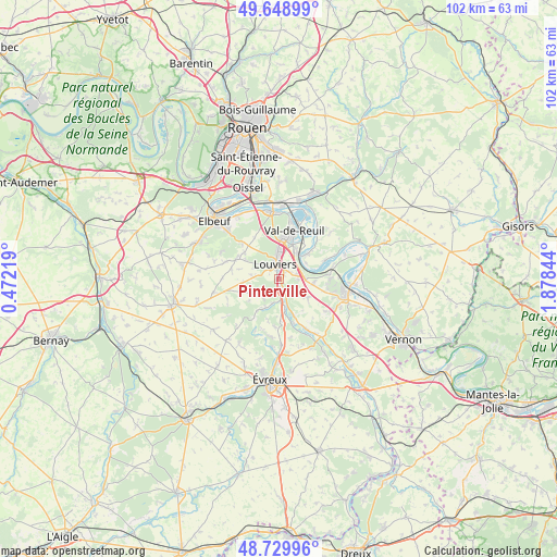 Pinterville on map