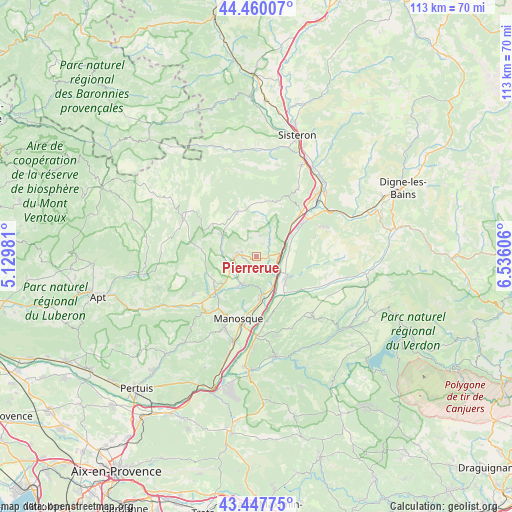Pierrerue on map