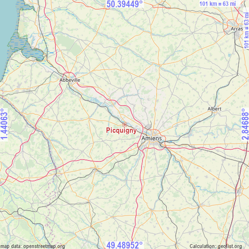 Picquigny on map