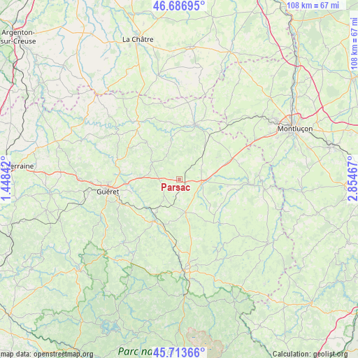 Parsac on map