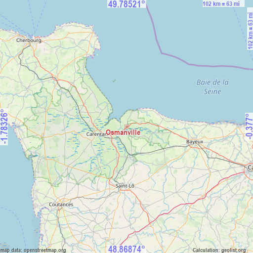 Osmanville on map