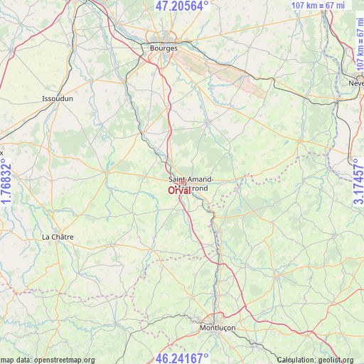 Orval on map