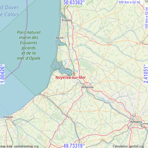 Noyelles-sur-Mer on map