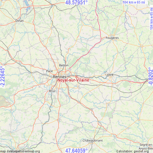 Noyal-sur-Vilaine on map