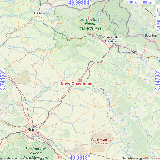 Novy-Chevrières on map