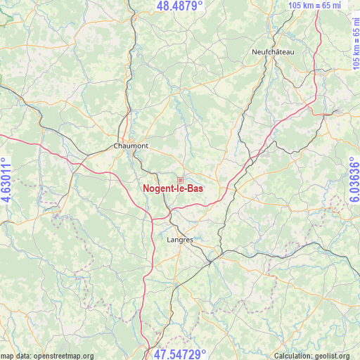 Nogent-le-Bas on map