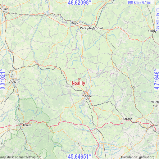 Noailly on map