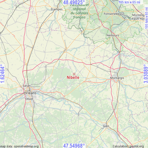 Nibelle on map