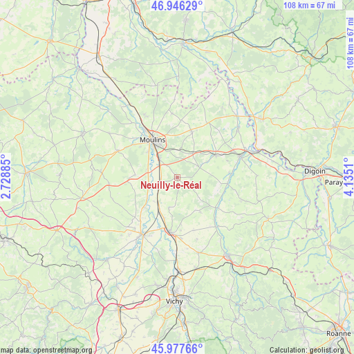 Neuilly-le-Réal on map