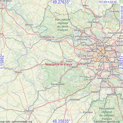 Neauphle-le-Vieux on map