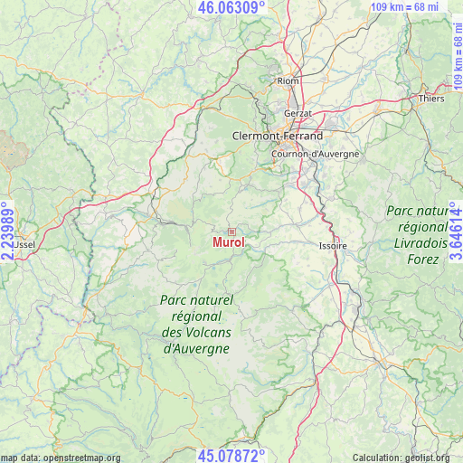 Murol on map