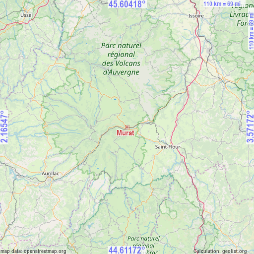 Murat on map