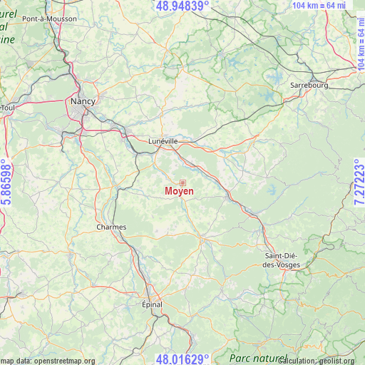 Moyen on map