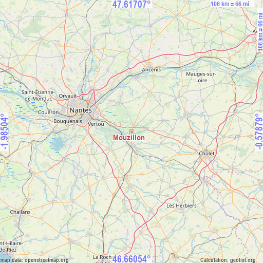 Mouzillon on map