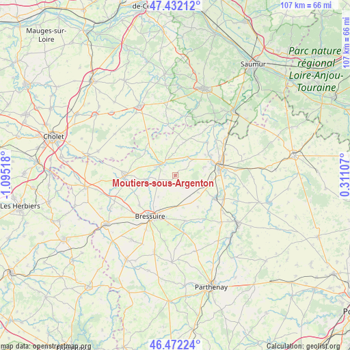 Moutiers-sous-Argenton on map