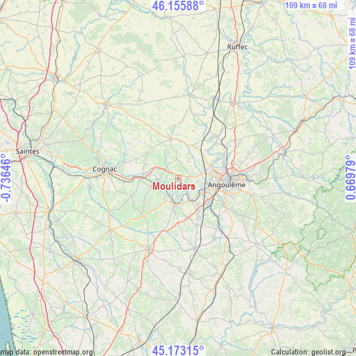 Moulidars on map