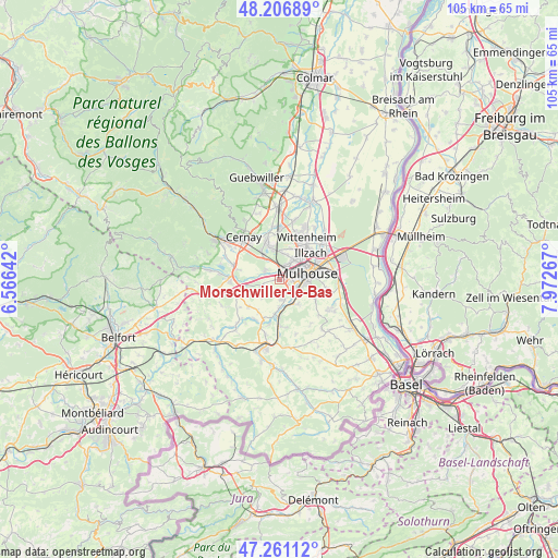 Morschwiller-le-Bas on map