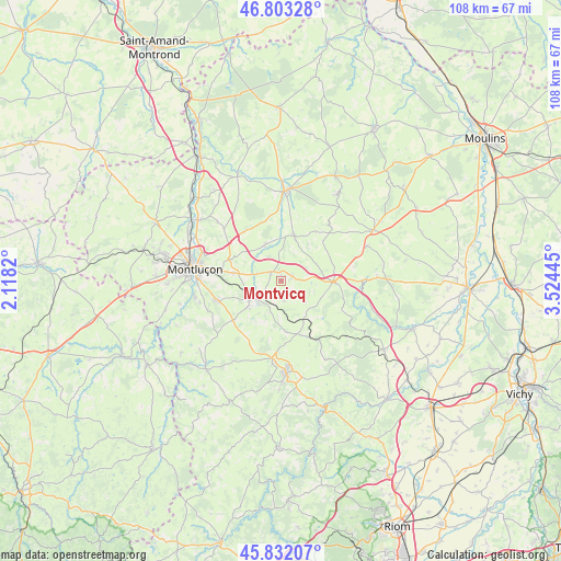 Montvicq on map