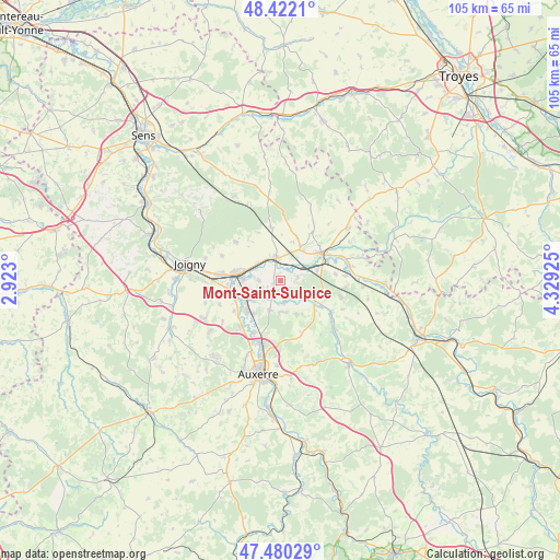 Mont-Saint-Sulpice on map