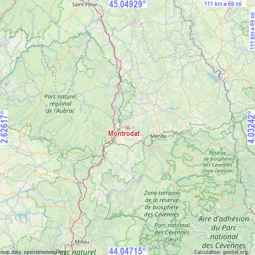 Montrodat on map